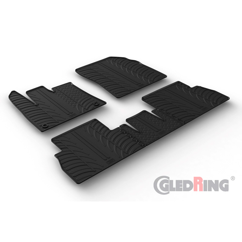 Image of Gledring Automatten Zwart Rubber Citroën, Peugeot, Opel