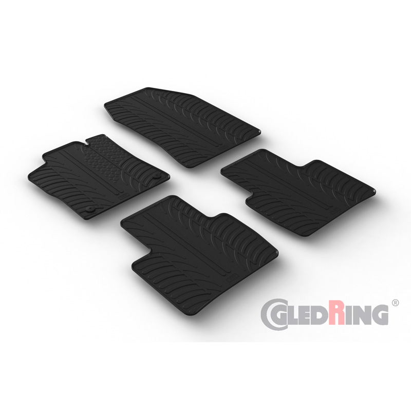 Image of Gledring Automatten Zwart Rubber Citroen C5