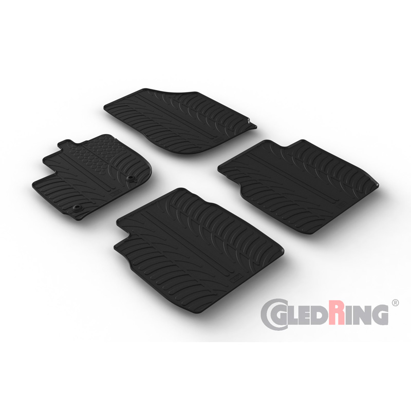Image of Gledring Automatten Zwart Rubber Honda Jazz