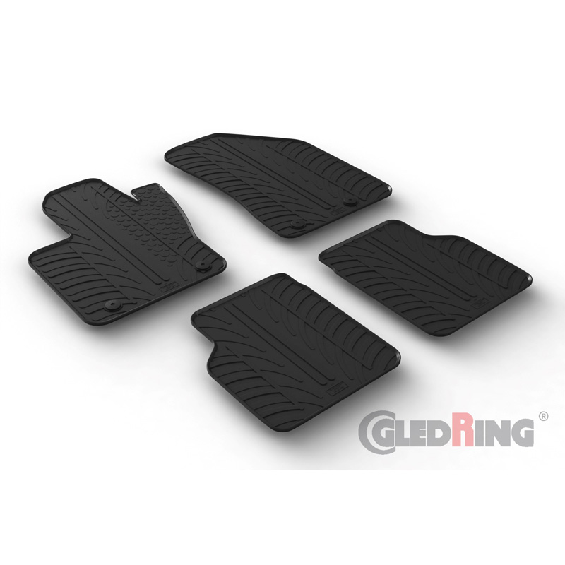 Image of Gledring Automatten Zwart Rubber Jeep Compass