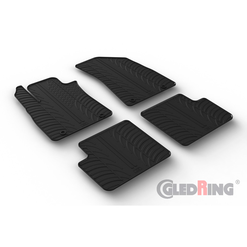 Image of Gledring Automatten Zwart Rubber MG ZS