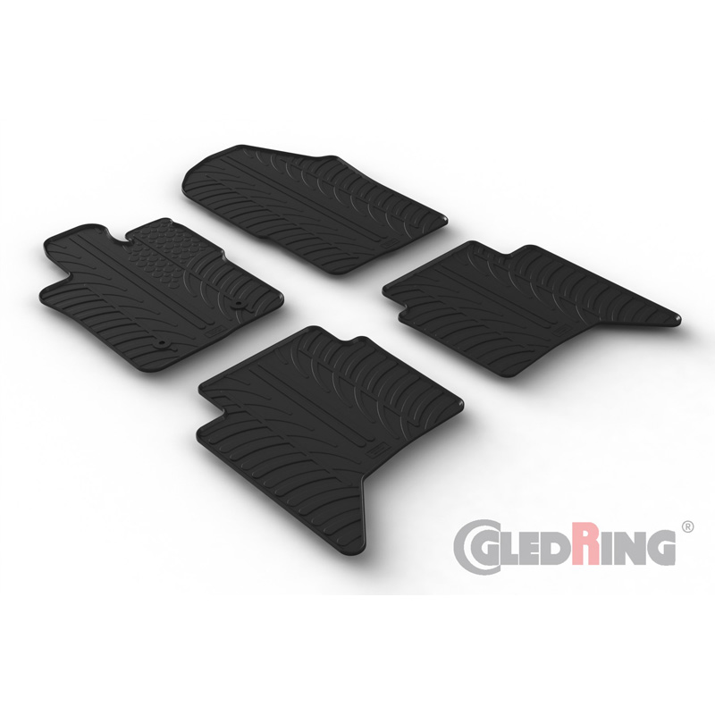Image of Gledring Automatten Zwart Rubber Ford Ranger