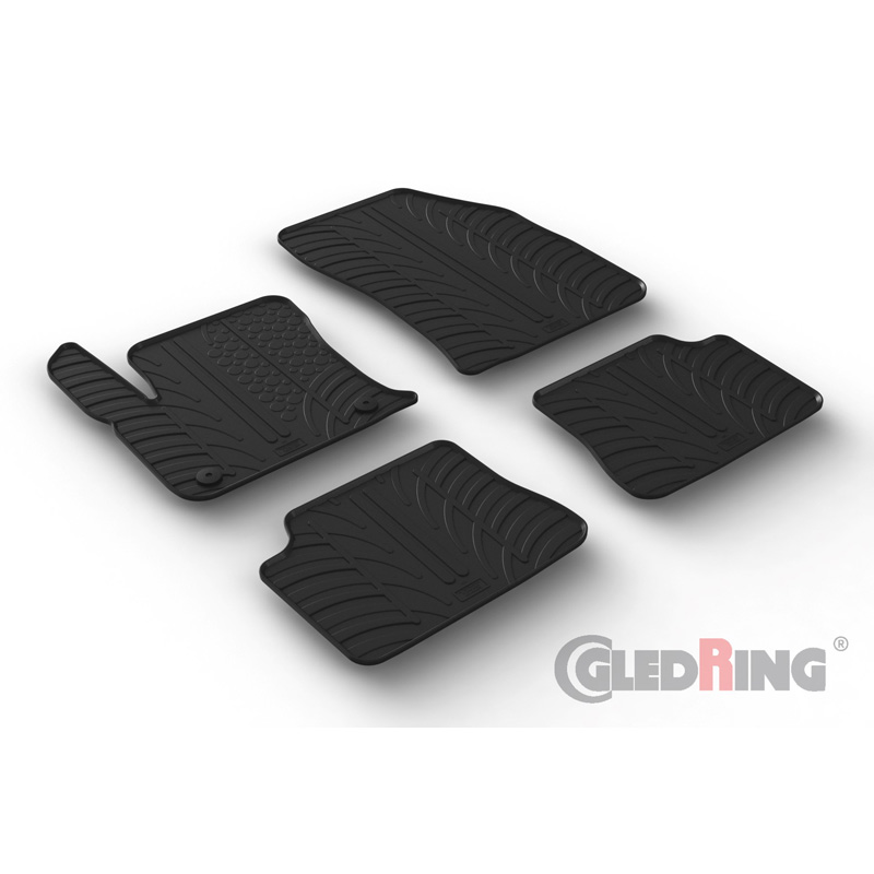 Image of Gledring Automatten Zwart Rubber Citroen DS3