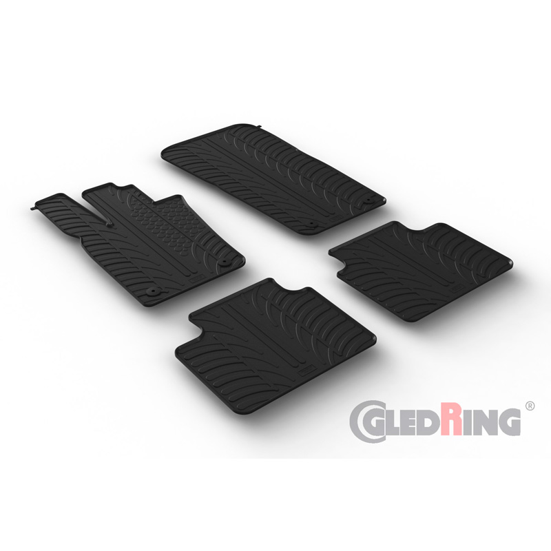 Image of Gledring Automatten Zwart Rubber Porsche Panamera