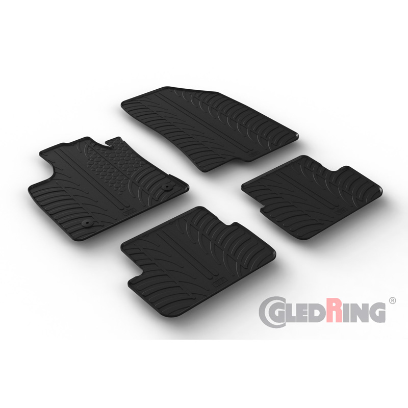 Image of Gledring Automatten Zwart Rubber Dacia Sandero