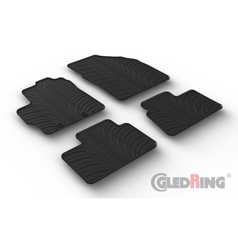 Image of Gledring Automatten Zwart Rubber Toyota Aygo
