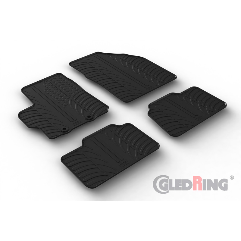 Image of Gledring Automatten Zwart Rubber Toyota Aygo