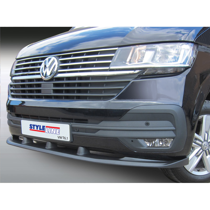Image of RGM Voor Bumper Lip Zwart ABS Plastic Volkswagen Transporter