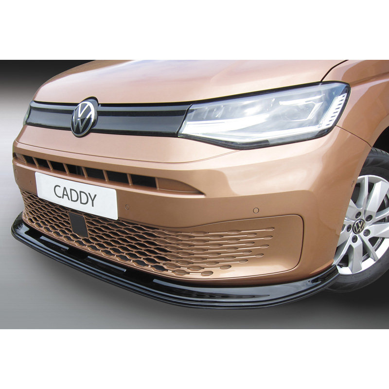 Image of RGM Voor Bumper Lip Zwart ABS Plastic Volkswagen Caddy