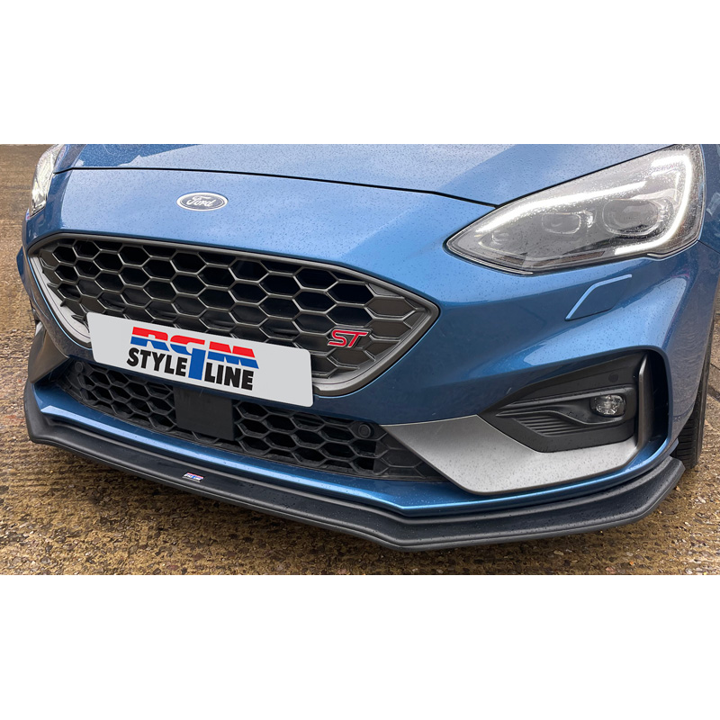 Image of RGM Voor Bumper Lip Zwart ABS Plastic Ford Focus