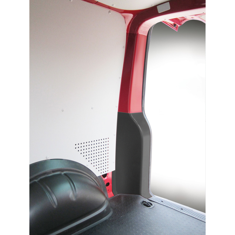 Image of RGM Achter Deurlijstbeschermer Lower Section Zwart ABS Plastic Volkswagen Transporter