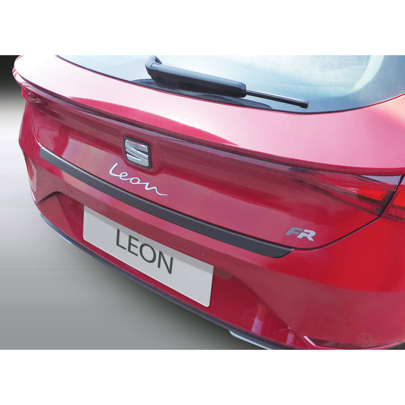 Image of RGM Achter Bumper Beschermlijst 5-Deurs Zwart ABS Plastic Seat Leon