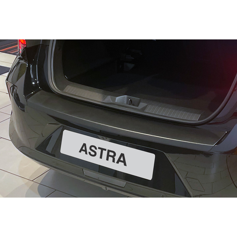 Image of RGM Achter Bumper Beschermlijst 5-Deurs Zwart ABS Plastic Opel Astra