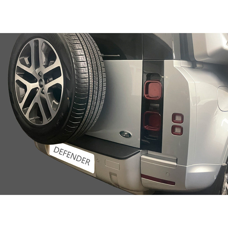 Image of RGM Achter Bumper Beschermlijst Zwart ABS Plastic Land Rover Defender