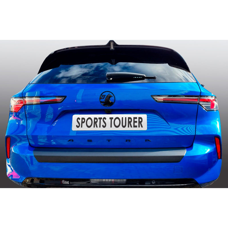 Image of RGM Achter Bumper Beschermlijst Zwart ABS Plastic Opel Astra