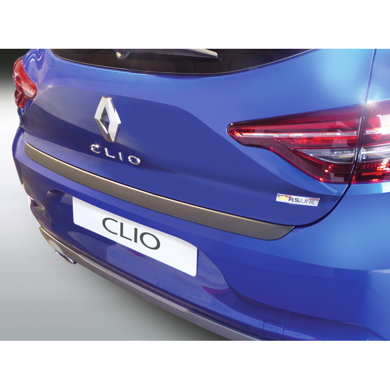 Image of RGM Achter Bumper Beschermlijst 5-Deurs Zwart ABS Plastic Renault Clio