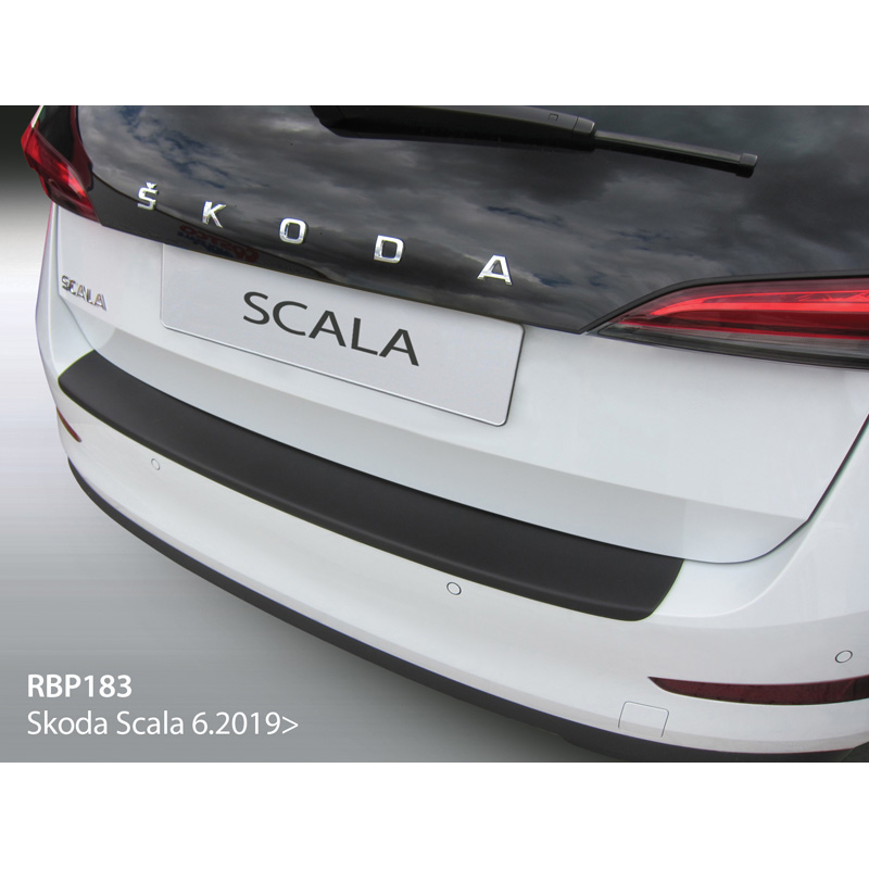 Image of RGM Achter Bumper Beschermlijst Zwart ABS Plastic Skoda Scala