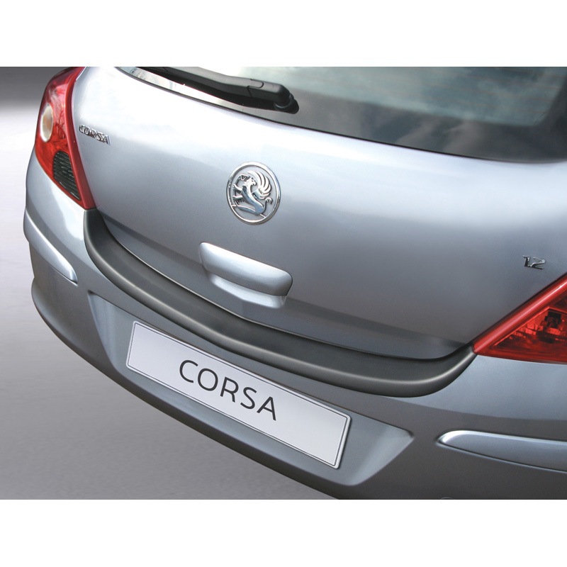 Image of RGM Achter Bumper Beschermlijst 3-Deurs Zwart ABS Plastic Opel Corsa