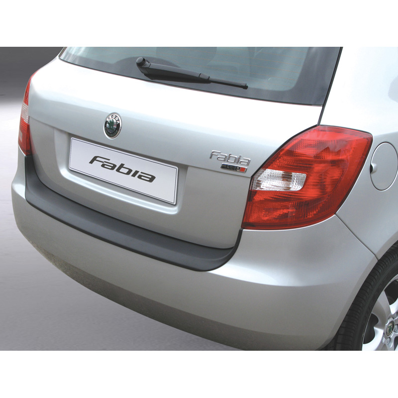 Image of RGM Achter Bumper Beschermlijst Zwart ABS Plastic Skoda Fabia