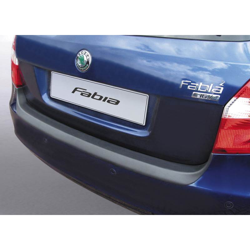 Image of RGM Achter Bumper Beschermlijst Zwart ABS Plastic Skoda Fabia
