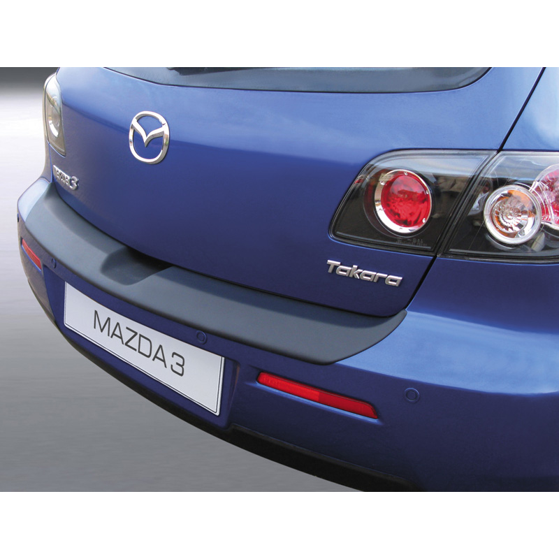Image of RGM Achter Bumper Beschermlijst 5-Deurs Zwart ABS Plastic Mazda 3