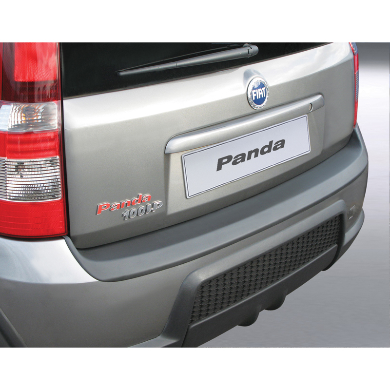 Image of RGM Achter Bumper Beschermlijst 3-Deurs Zwart ABS Plastic Fiat Panda