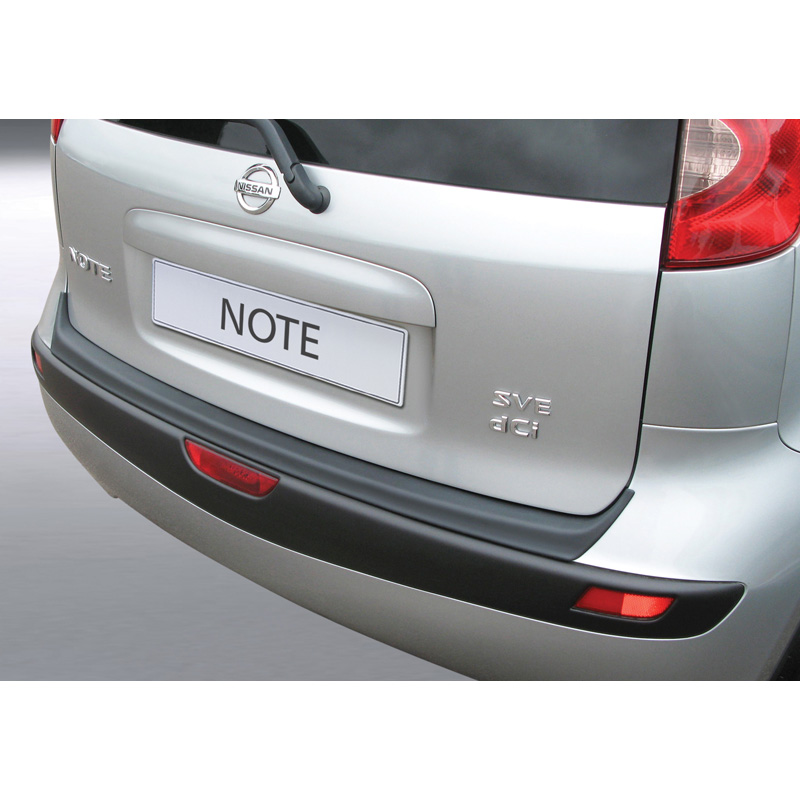 Image of RGM Achter Bumper Beschermlijst Zwart ABS Plastic Nissan Note
