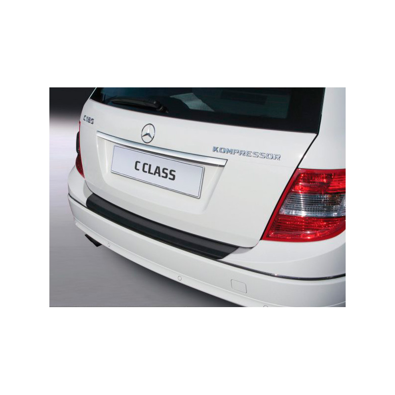 Image of RGM Achter Bumper Beschermlijst Zwart ABS Plastic Mercedes C-Class