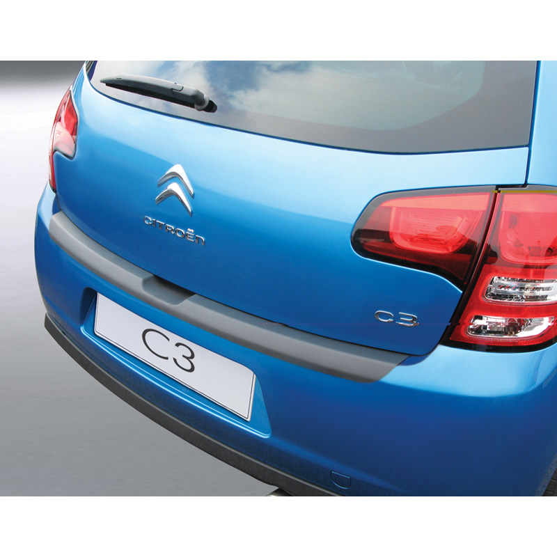 Image of RGM Achter Bumper Beschermlijst Zwart ABS Plastic Citroen C3