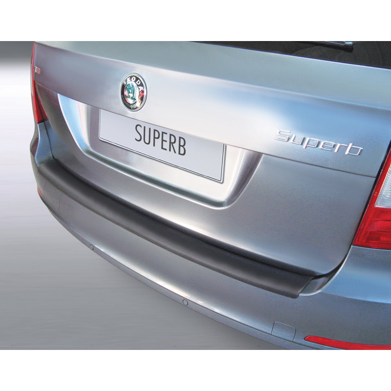 Image of RGM Achter Bumper Beschermlijst Zwart ABS Plastic Skoda Superb
