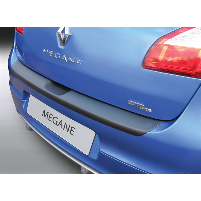 Image of RGM Achter Bumper Beschermlijst 5-Deurs Zwart ABS Plastic Renault Mégane