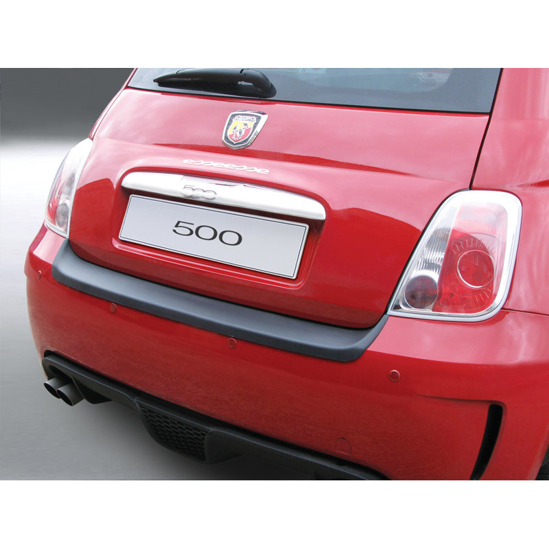 Image of RGM Achter Bumper Beschermlijst Zwart ABS Plastic Fiat 500