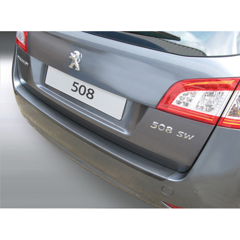 Image of RGM Achter Bumper Beschermlijst Zwart ABS Plastic Peugeot 508