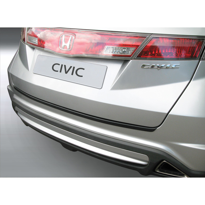 Image of RGM Achter Bumper Beschermlijst Zwart ABS Plastic Honda Civic
