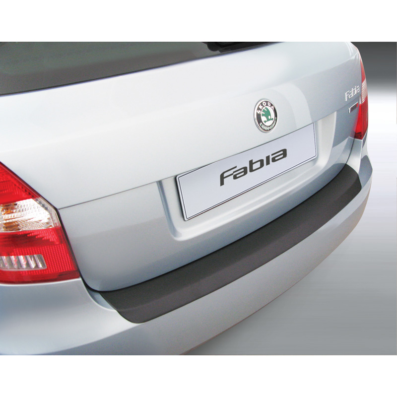 Image of RGM Achter Bumper Beschermlijst 5-Deurs Zwart ABS Plastic Skoda Fabia