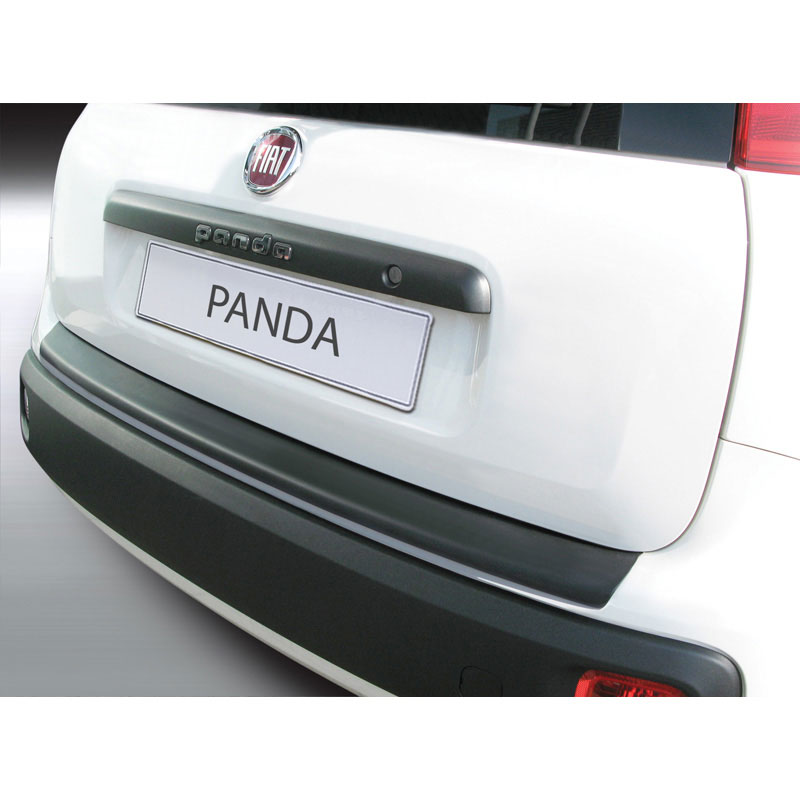 Image of RGM Achter Bumper Beschermlijst Zwart ABS Plastic Fiat Panda