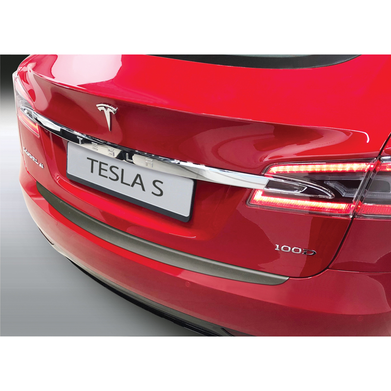 Image of RGM Achter Bumper Beschermlijst Zwart ABS Plastic Tesla Model S