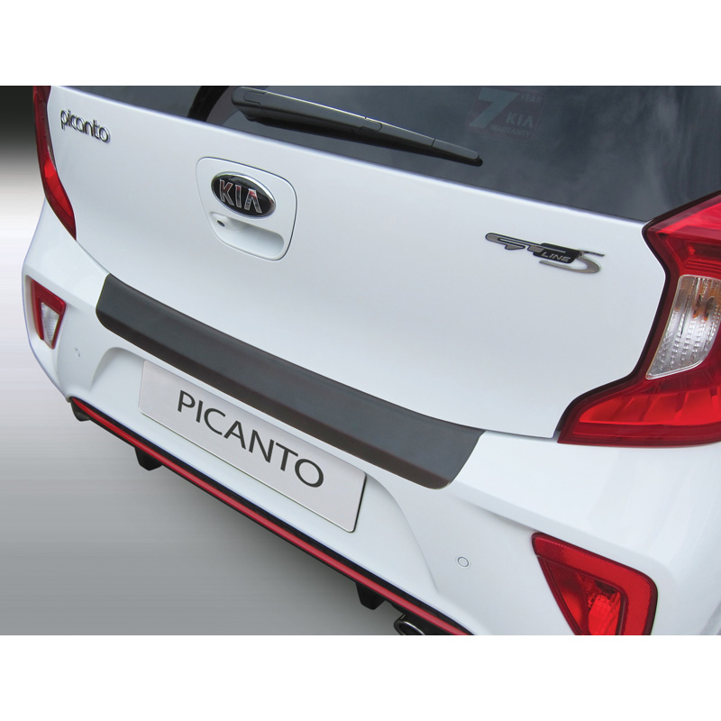 Image of RGM Achter Bumper Beschermlijst Zwart ABS Plastic Kia Picanto