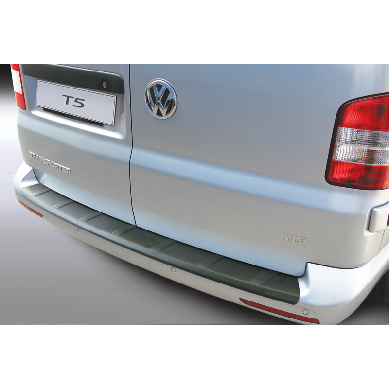 Image of RGM Achter Bumper Beschermlijst Ribbed Zwart ABS Plastic Volkswagen Multivan, Transporter