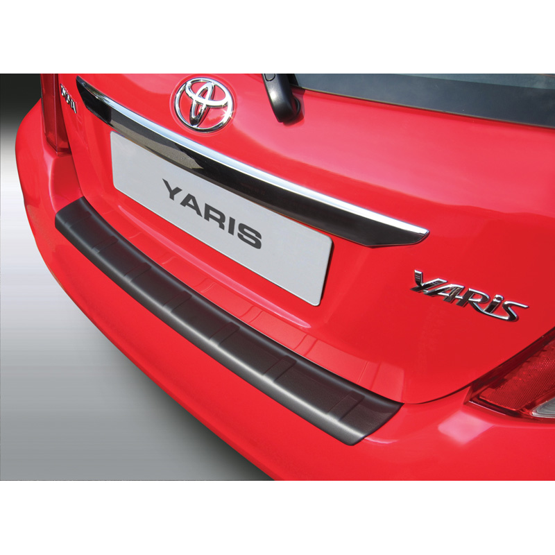 Image of RGM Achter Bumper Beschermlijst Ribbed Zwart ABS Plastic Toyota Yaris