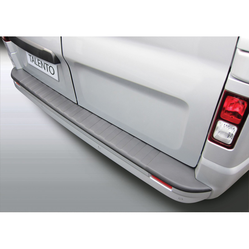 Image of RGM Achter Bumper Beschermlijst Ribbed Zwart ABS Plastic Nissan, Renault, Opel