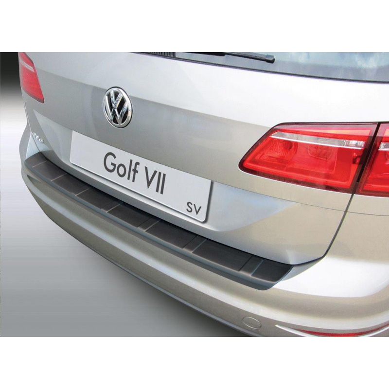 Image of RGM Achter Bumper Beschermlijst Ribbed Zwart ABS Plastic Volkswagen Golf