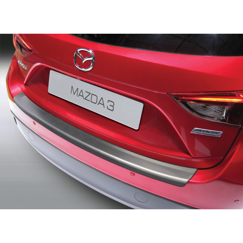Image of RGM Achter Bumper Beschermlijst 5-Deurs Zwart ABS Plastic Mazda 3