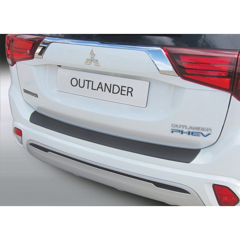Image of RGM Achter Bumper Beschermlijst Zwart ABS Plastic Mitsubishi Outlander