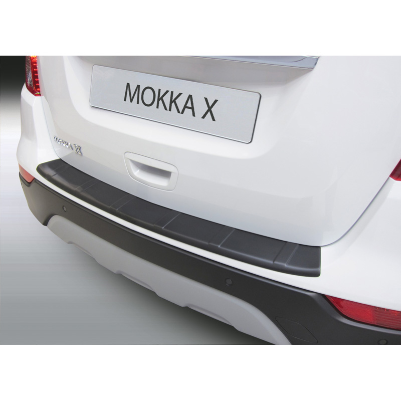Image of RGM Achter Bumper Beschermlijst Ribbed Zwart ABS Plastic Opel Mokka
