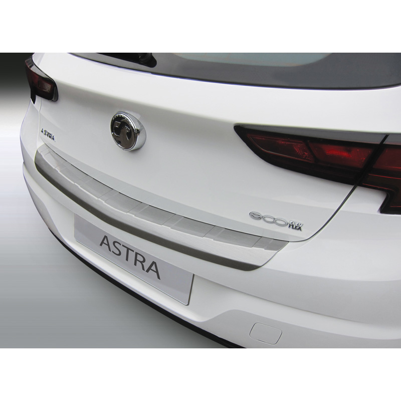 Image of RGM Achter Bumper Beschermlijst Ribbed 5-Deurs Zwart ABS Plastic Opel Astra