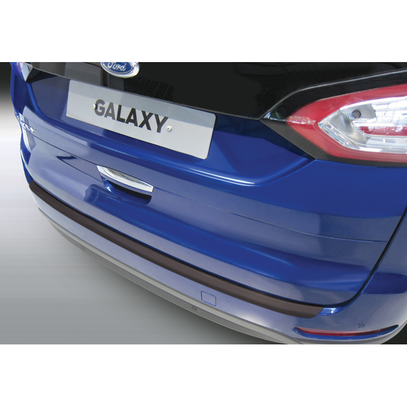 Image of RGM Achter Bumper Beschermlijst Ribbed Zwart ABS Plastic Ford Galaxy