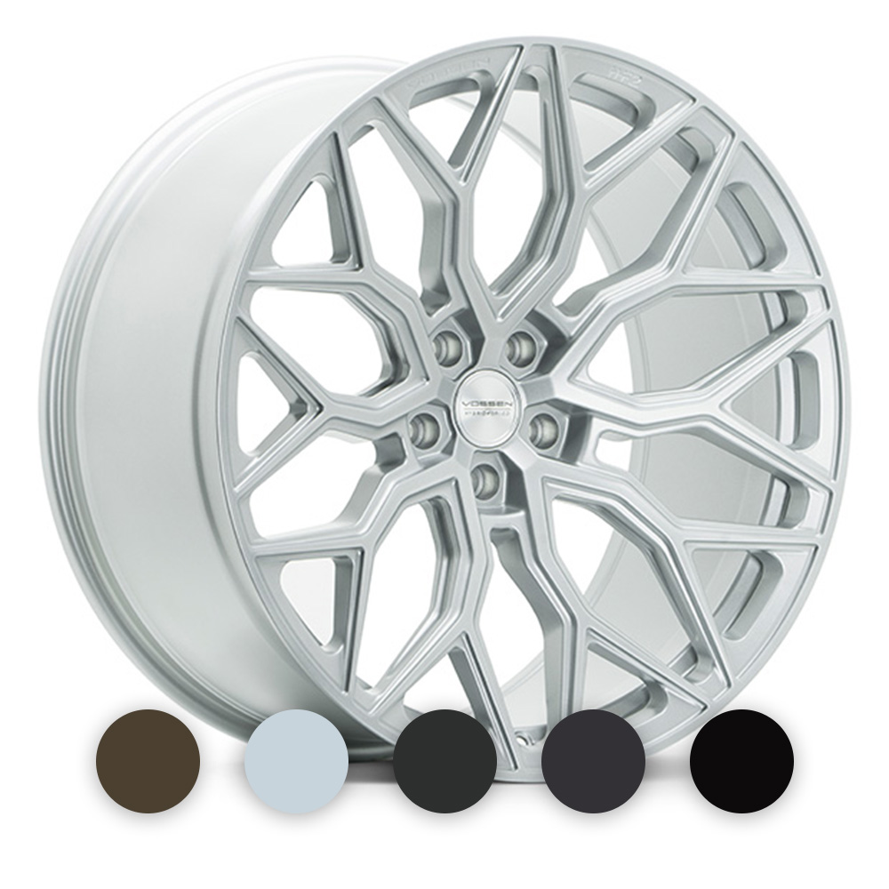 Image of Vossen Wheels HF-2 Hybrid Forged Series Velgen 22 Inch 10.5J ET2-48 Custom PCD Diepe Concave Flow Form Custom Finish