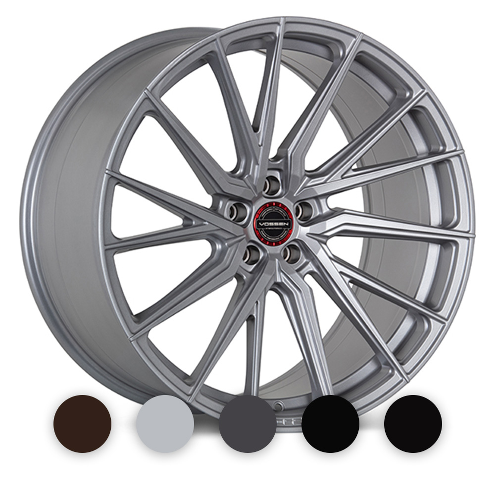 Image of Vossen Wheels HF-4T Hybrid Forged Series Velgen 22 Inch 9.5J ET10-35 Custom PCD Diepe Concave Flow Form Custom Finish