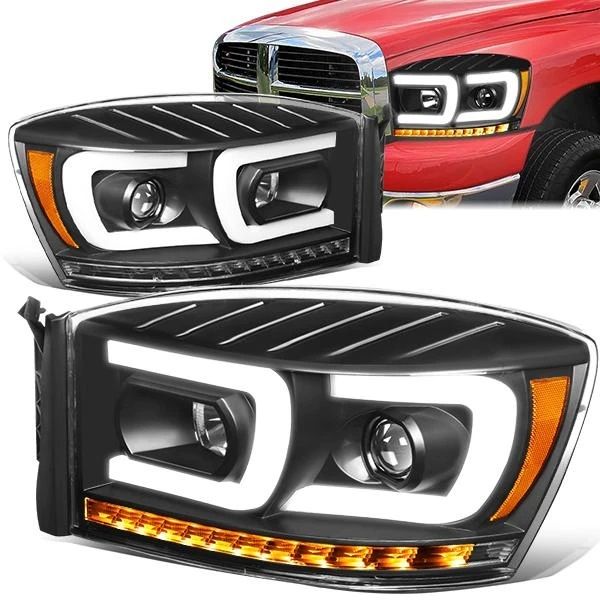 Image of SK-Import Koplamp LED Black Housing Dodge Ram
